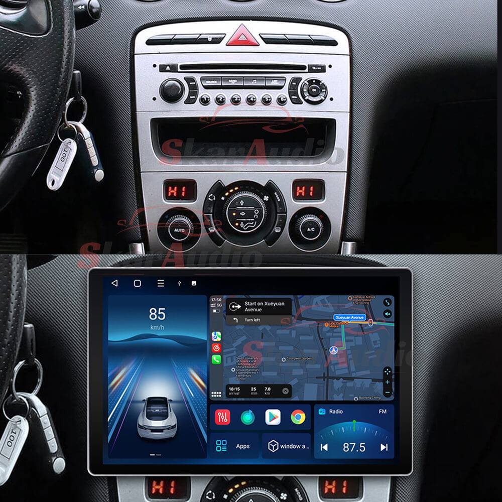 TAFFIO »Für Peugeot 308 408 RCZ 7 Touch Android Autoradio DVD GPS Carplay Einbau Navigationsgeraet S0j4m0kf