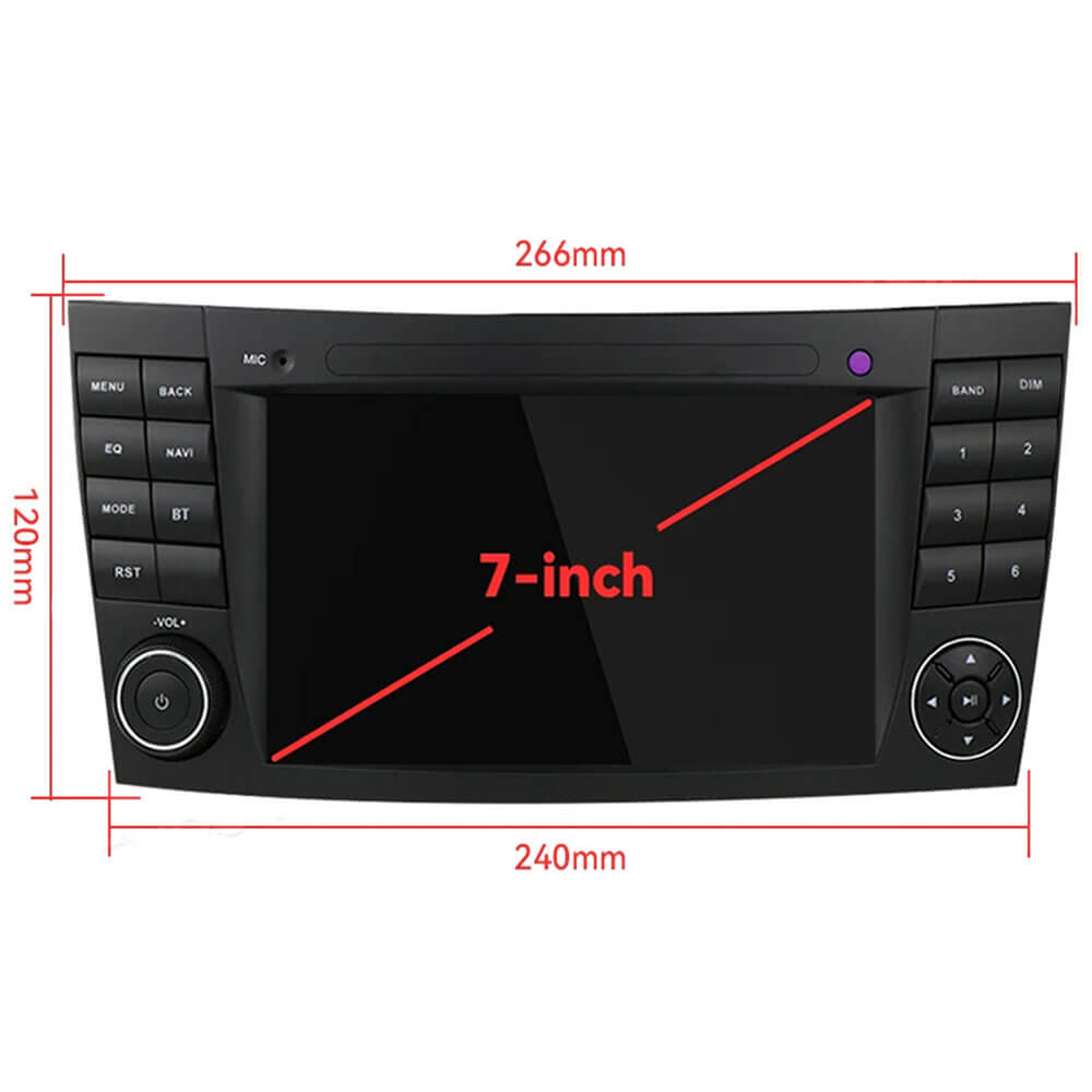 Autoradio GPS Mercedes CLK Android Auto - CarPlay – Image 2
