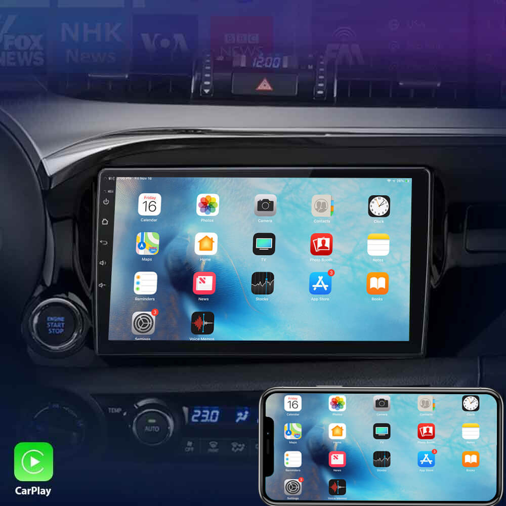 Autoradio Toyota Hilux Android Auto - CarPlay – Image 3